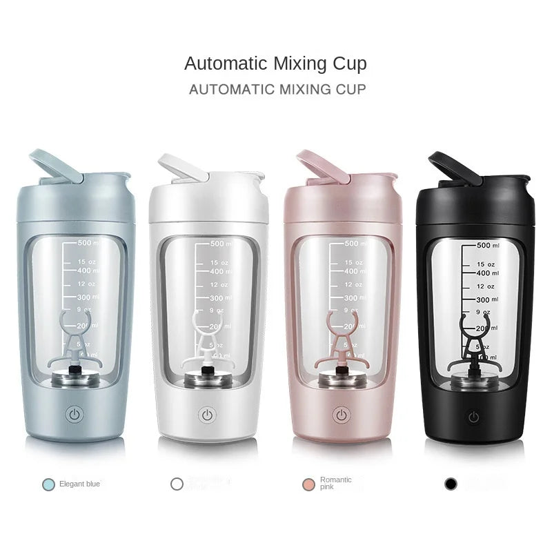 Rechargeable 650ml USB Electric Protein Shaker Bottle - Fully Automatic Mixing for Gym & Cocktails, BPA Free