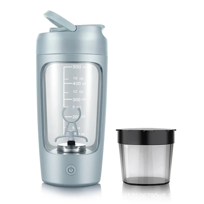 Rechargeable 650ml USB Electric Protein Shaker Bottle - Fully Automatic Mixing for Gym & Cocktails, BPA Free