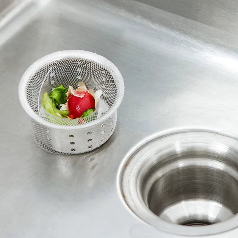 Premium Kitchen Sink Strainer Mesh - 10/30/50/100 Pack for Effortless Drainage and Clog Prevention