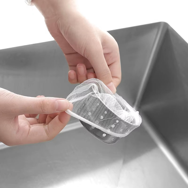 Premium Kitchen Sink Strainer Mesh - 10/30/50/100 Pack for Effortless Drainage and Clog Prevention