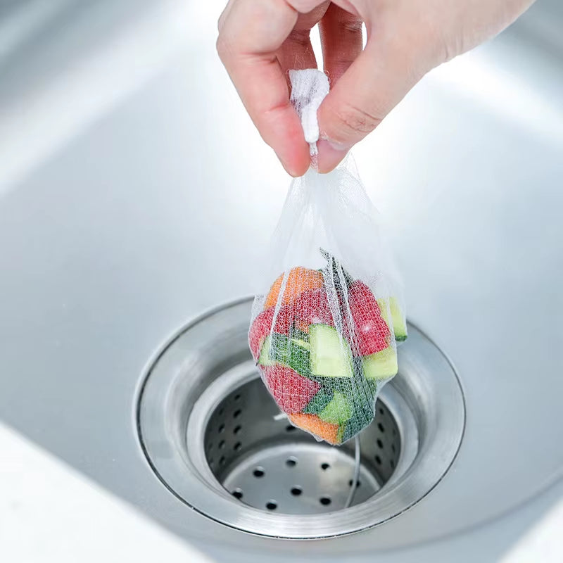 Premium Kitchen Sink Strainer Mesh - 10/30/50/100 Pack for Effortless Drainage and Clog Prevention