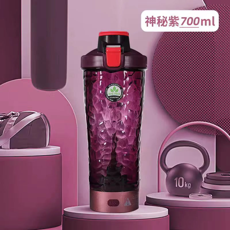 Rechargeable 650ml USB Electric Protein Shaker Bottle - Fully Automatic Mixing for Gym & Cocktails, BPA Free