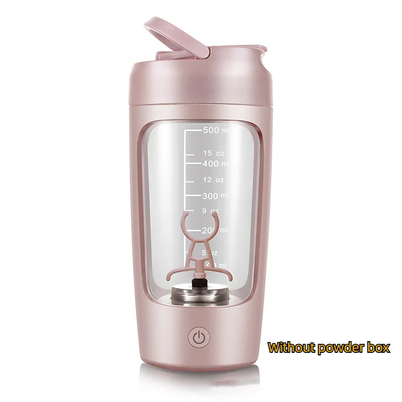 Rechargeable 650ml USB Electric Protein Shaker Bottle - Fully Automatic Mixing for Gym & Cocktails, BPA Free